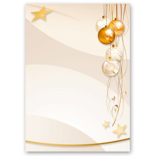 Briefpapier FROHE FESTTAGE - DIN A4 Format 250 Blatt Weihnachten, Weihnachtspapier, Paper-Media