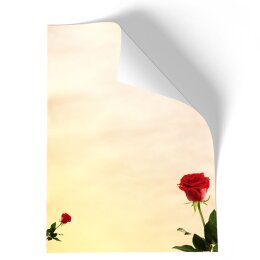Briefpapier - Motiv BACCARA ROSEN | Blumen & Blüten, Liebe & Hochzeit | Hochwertiges DIN A4 Briefpapier - 50 Blatt | 90 g/m² | einseitig bedruckt | Online bestellen!