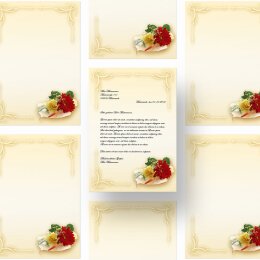 Briefpapier BLUMENBUKETT - DIN A4 Format 20 Blatt