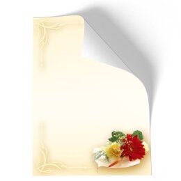 Briefpapier - Motiv BLUMENBUKETT | Blumen & Blüten, Liebe & Hochzeit | Hochwertiges DIN A5 Briefpapier - 100 Blatt | 90 g/m² | einseitig bedruckt | Online bestellen!