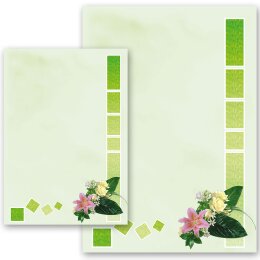 Briefpapier BLUMENGRÜSSE - DIN A4 Format 50 Blatt
