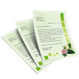 Briefpapier BLUMENGRÜSSE - DIN A5 Format 100 Blatt