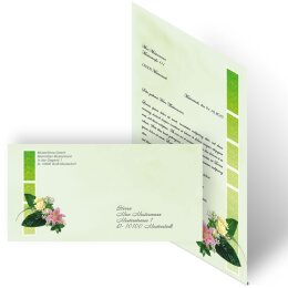 Motiv-Briefpapier-Sets Briefpapier mit Umschlag BLUMENGRÜSSE