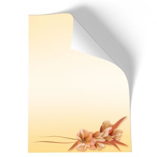 Briefpapier BLÜTENBLÄTTER - DIN A5 Format 100 Blatt