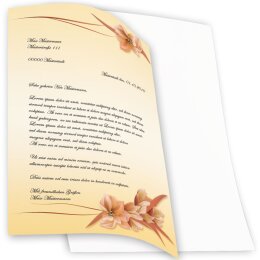 Motiv-Briefpapier-Sets Blumenmotiv BLÜTENBLÄTTER