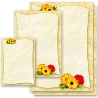 Briefpapier Blumenmotiv GERBERA