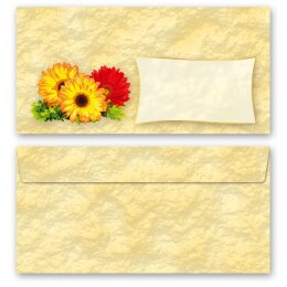 Briefpapier-Sets Blumenmotiv GERBERA