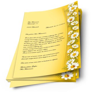 Briefpapier KAMILLEN - DIN A4 Format 50 Blatt