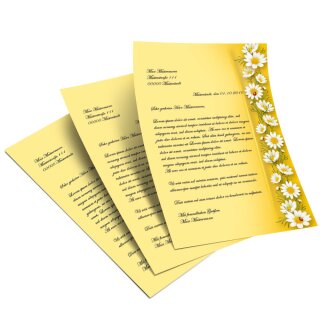 Briefpapier KAMILLEN - DIN A5 Format 100 Blatt