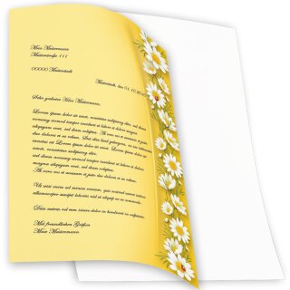 Motiv-Briefpapier-Sets Einladung KAMILLEN