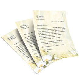 Briefpapier MARGERITEN - DIN A5 Format 250 Blatt