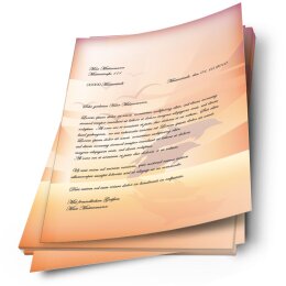 Briefpapier DELFINE IM SONNENUNTERGANG - DIN A4 Format 20 Blatt