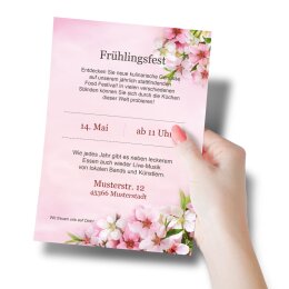 Motivpapier PFIRSICHBLÜTEN - DIN A5 Format 50 Blatt