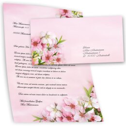 Briefumschläge PFIRSICHBLÜTEN - 50 Stück DIN LANG (ohne Fenster)