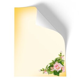 Briefpapier ROSA ROSEN - DIN A4 Format 100 Blatt