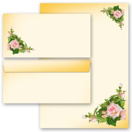 Motiv-Briefpapier-Sets Geburtstag ROSA ROSEN