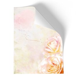 Motivpapier ROSENBLÜTEN - DIN A5 Format 50 Blatt