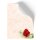 Briefpapier - Motiv ROTE ROSE | Blumen & Blüten, Liebe & Hochzeit | Hochwertiges DIN A4 Briefpapier - 50 Blatt | 90 g/m² | einseitig bedruckt | Online bestellen!