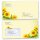 Briefumschläge Blumen & Blüten, SUNFLOWERS 50 Briefumschläge (mit Fenster) - DIN LANG (220x110 mm) | selbstklebend | Online bestellen! | Paper-Media