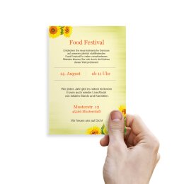 Briefpapier SUNFLOWERS - DIN A6 Format 100 Blatt