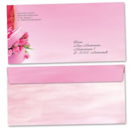 Motiv-Briefumschläge Blumenmotiv TULPEN-BOX