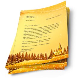 Briefpapier FESTLICHE WÜNSCHE - DIN A4 Format 50 Blatt