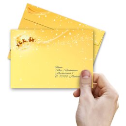 FESTLICHE WÜNSCHE Briefumschläge Weihnachtsmotiv CLASSIC 25 Briefumschläge, DIN C6 (162x114 mm), C6-8320-25