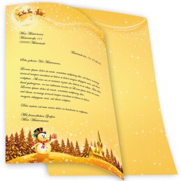 Briefpapier Weihnachtsmotiv FESTLICHE WÜNSCHE