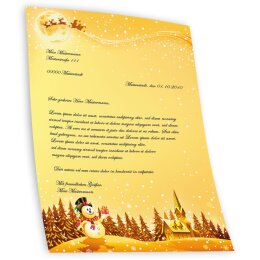 Briefpapier Weihnachtsmotiv FESTLICHE WÜNSCHE