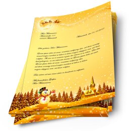 Briefpapier FESTLICHE WÜNSCHE - DIN A4 Format 20 Blatt