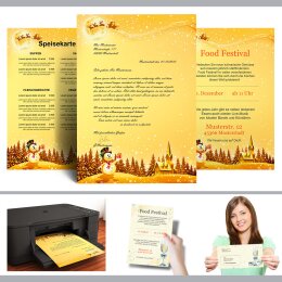 Briefpapier FESTLICHE WÜNSCHE - DIN A4 Format 20 Blatt