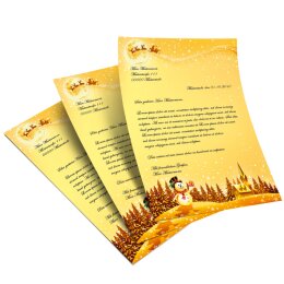 Briefpapier FESTLICHE WÜNSCHE - DIN A4 Format 20 Blatt