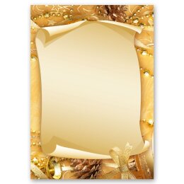 Briefpapier Set FROHE WEIHNACHTEN - 40-tlg. DL (ohne Fenster)