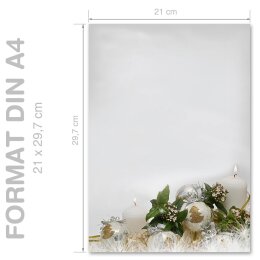 Briefpapier FROHES FEST - DIN A4 Format 250 Blatt