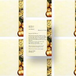 Briefpapier Weihnachtsmotiv FRÖHLICHE WEIHNACHTEN