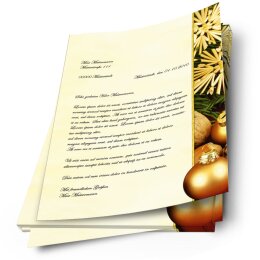 Briefpapier FRÖHLICHE WEIHNACHTEN - DIN A4 Format 20 Blatt