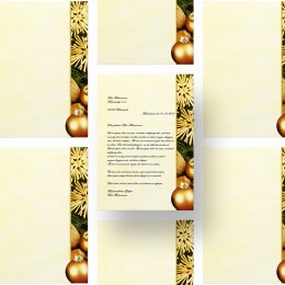 Briefpapier FRÖHLICHE WEIHNACHTEN - DIN A4 Format 20 Blatt