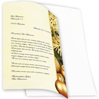 Briefpapier FRÖHLICHE WEIHNACHTEN - DIN A4 Format 50 Blatt