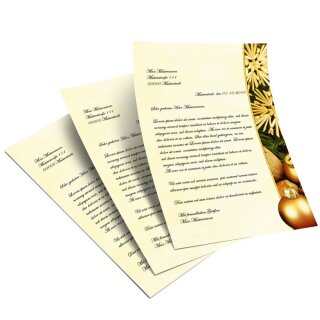 Briefpapier FRÖHLICHE WEIHNACHTEN - DIN A5 Format 50 Blatt