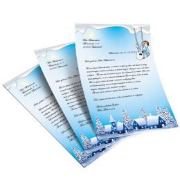 Briefpapier FRÖHLICHER SCHNEEMANN - DIN A4 Format 250 Blatt