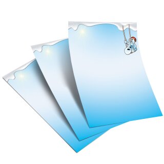 Briefpapier FRÖHLICHER SCHNEEMANN - DIN A5 Format 50 Blatt