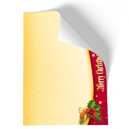 Briefpapier - Motiv SANTA CLAUS | Weihnachten | Hochwertiges DIN A5 Briefpapier - 50 Blatt | 90 g/m² | einseitig bedruckt | Online bestellen!