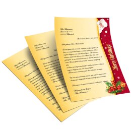 Briefpapier SANTA CLAUS - DIN A5 Format 100 Blatt