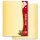 Motiv-Briefpapier-Sets Weihnachten, SANTA CLAUS Briefpapier Set, 100 tlg. - DIN A4 & DIN LANG im Set. | Online bestellen! | Paper-Media