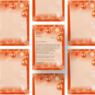 Briefpapier MERRY CHRISTMAS - DIN A4 Format 250 Blatt