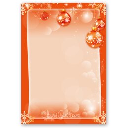 Briefpapier MERRY CHRISTMAS - DIN A5 Format 50 Blatt...