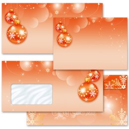 Briefumschläge MERRY CHRISTMAS - 10 Stück DIN LANG (ohne Fenster)