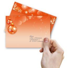MERRY CHRISTMAS Briefumschläge Weinachtsbriefumschläge CLASSIC 10 Briefumschläge, DIN C6 (162x114 mm), C6-8321-10