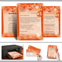 Briefpapier Set MERRY CHRISTMAS - 20-tlg. DL (ohne Fenster)