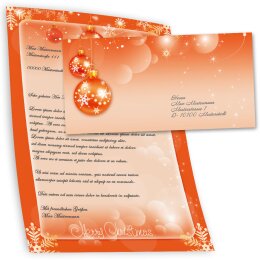 Briefpapier Set MERRY CHRISTMAS - 40-tlg. DL (ohne Fenster)